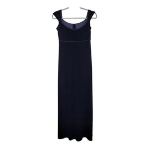 VTG Scott McClintock Petites Maxi Dress Velvet Size 4 Regent Goth Whimsigoth
